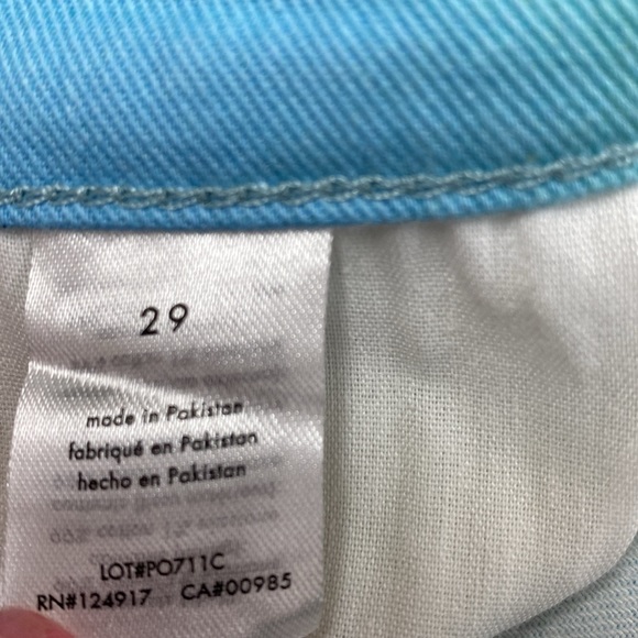 WEWOREWHAT REVOLVE FLARE BELL SHORTS STRETCH DENIM TIE DYE Size 29 NWT - Picture 11 of 13